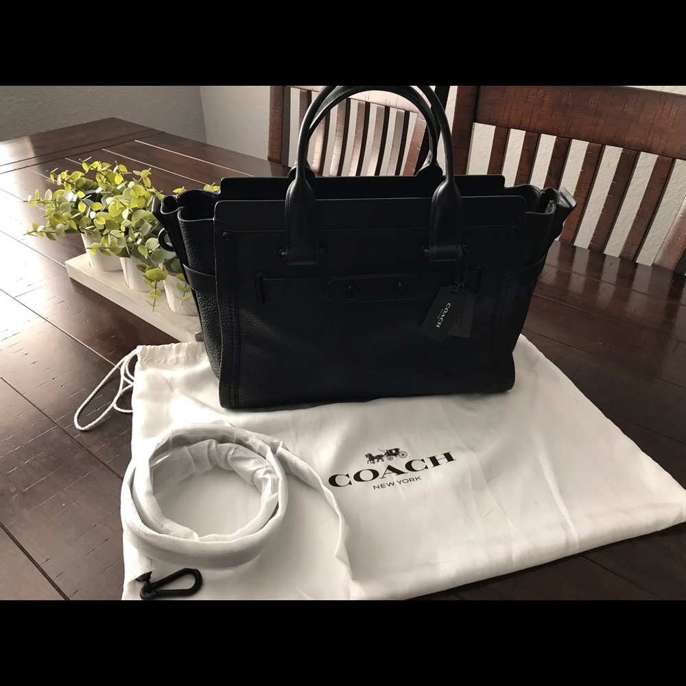 Coach Swagger Leather Satchel